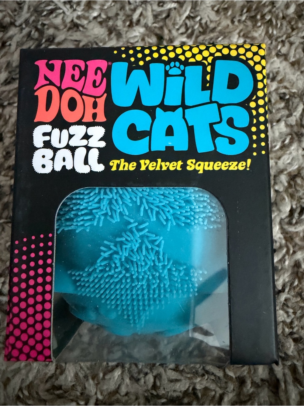 NeeDoh - Wild Cats Fuzz Ball - Blue
